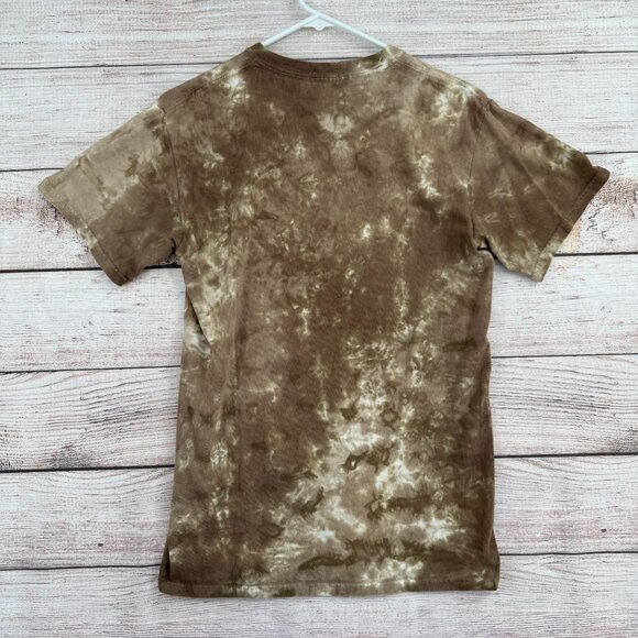 Lot of 2 Led Zeppelin T-Shirts Blimp and 1977 Adult Size S Gray/Tie Dye Beige - Picture 8 of 14